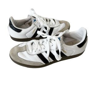 Adidas Samba OG Women’s Cloud White Core Black Gum Athletic Shoe Sneaker Size 8